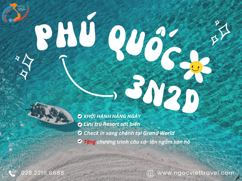 KHÁM PHÁ ĐẢO NGỌC PHÚ QUỐC 3N2D - HẰNG NGÀY