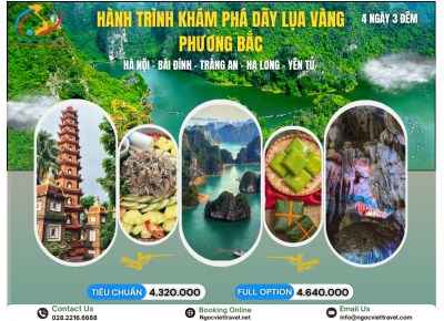 TOUR HÀ NỘI - BÁI ĐÍNH - TRÀNG AN - HẠ LONG - YÊN TỬ - HÀ NỘI