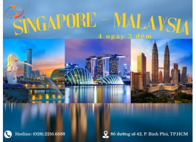 TOUR SINGAPORE - MALAYSIA - 4N3Đ - Bay Vietjet Air